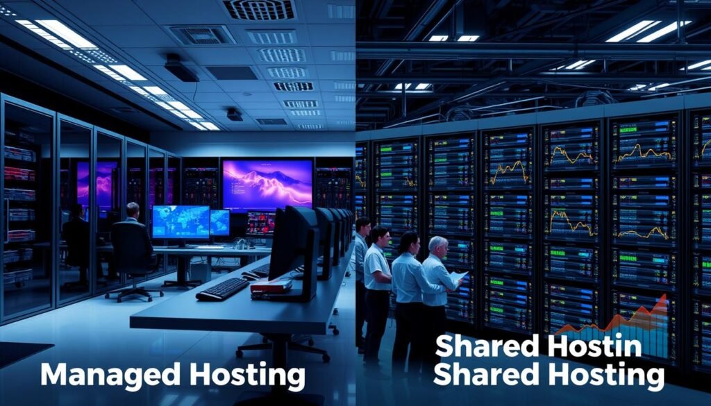 managed vs shared hosting