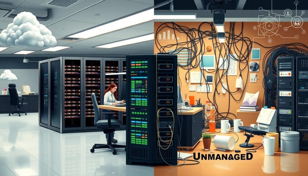 managed vs unmanaged hosting