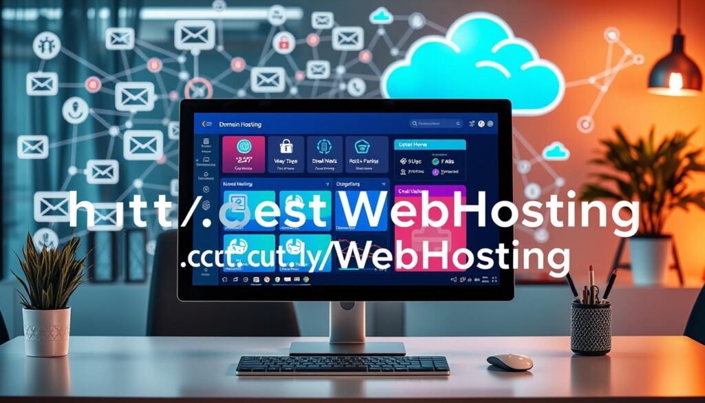 Domain hosting and email features