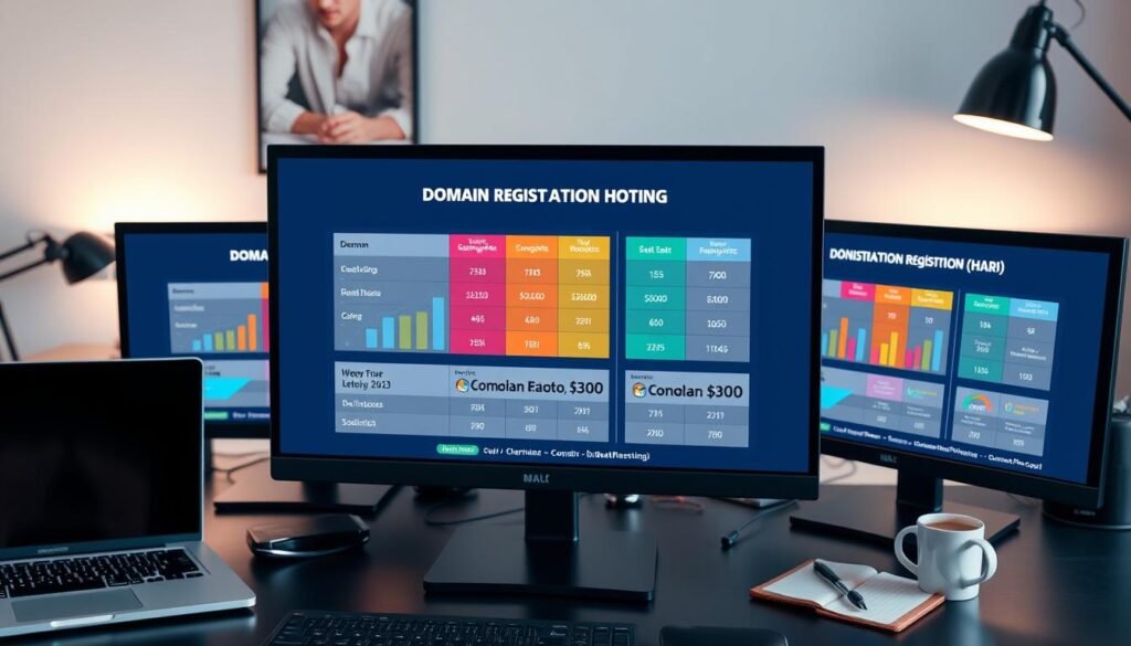 Domain registration pricing comparison
