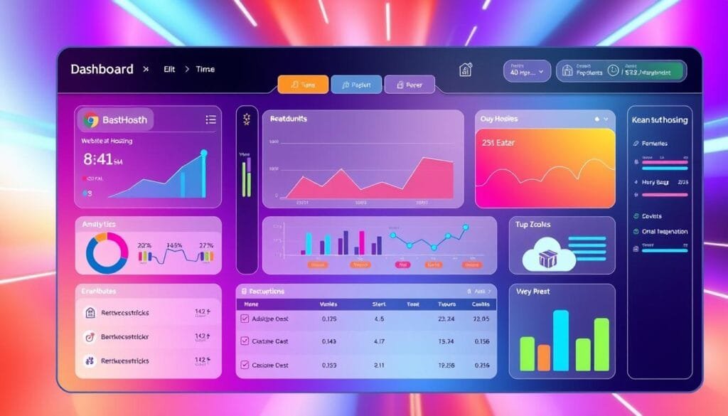 Free website hosting dashboard